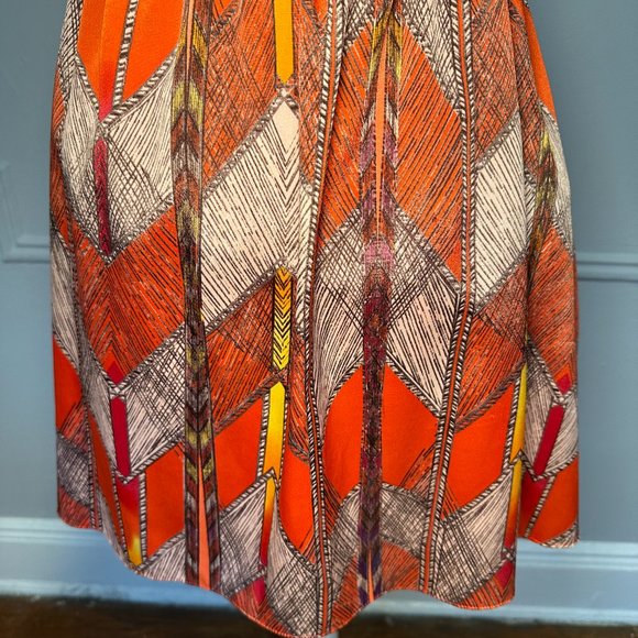 Guess Red Shell Patterned Halter Mini Dress - Picture 6 of 8